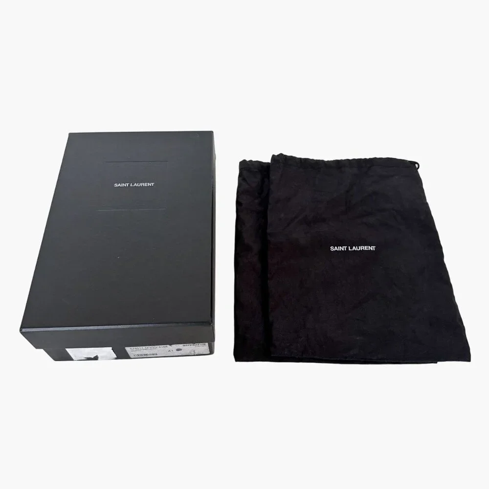 Saint Laurent Opyum 110 YSL Pumps EU 41 US 11 Metallic Silver Pointed High Heels - Picture 13 of 13